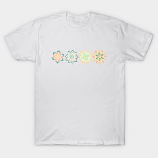 Summer Sunshine Mandalas in a Row T-Shirt